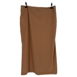 Jupe beige Self Portrait en polyester Taille 4 Beige