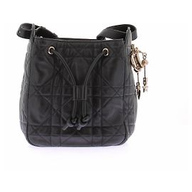 Dior Picca borsa "D-motion" a sacchetto in pelle nera Nero