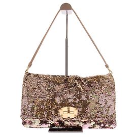Miu Miu Sac à sequins doré Doré