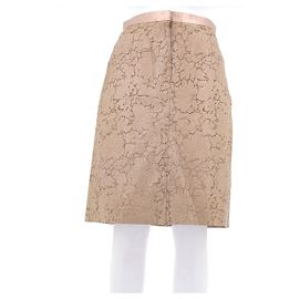 Louis Vuitton Beiger Lochlederrock Beige