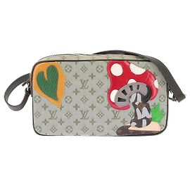 Louis Vuitton Bolso de lona y paneles Verde