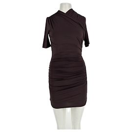 Robe courte Benny KOOKAÏ marron viscose Marron