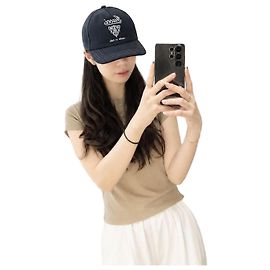 Gucci Boné de beisebol estampado Navy Azul