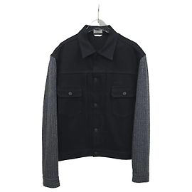 Dior Gestreifte Denimjacke Schwarz Schwarz