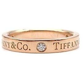 Bague Tiffany & Co 3P Diamond Logo Or Rose Rose