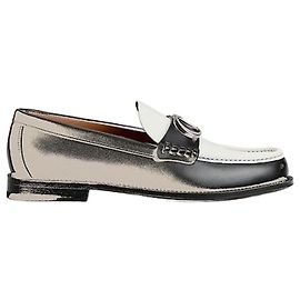 Dior Granville Lofer Black White Smooth Calfskin White