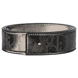 Dior Reversible Belt Strap Black Oblique Galaxy Leather Black Smooth Calfskin Black