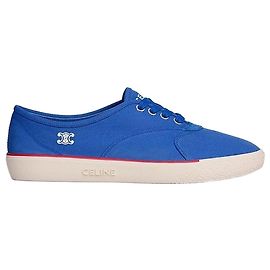 Céline Baskets Allen Canvas Suede Calfskin Blue Denim Bleu