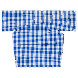 Céline Top a quadretti in cotone blu e bianco Blu