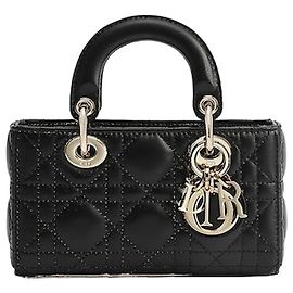 Dior Lady D-Joy Micro Bag Black Cannage Lambskin Black