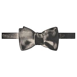 Dior Straight Edge Bow Tie Black Silk Black