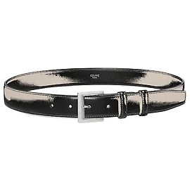 Céline Belt Taurillon Leather Black Black