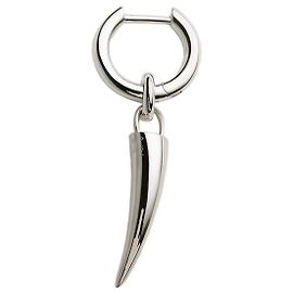 Céline Charm Horn Ohrringe Messing Rhodium-Finish Silver Silber