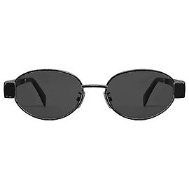 Céline Triomphe Sunglasses Metal Black Smoke Black