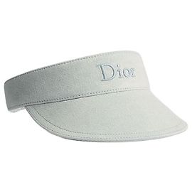Dior Riviera de Smash Visor aus hellblauer Baumwolldenim Blau