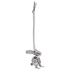 Dior Pingente de bolsa coelho em couro de bezerro branco e latão com acabamento em prata antiga Branco