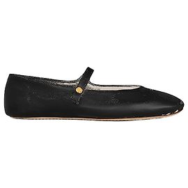 Céline Sapatilhas de pele de cordeiro pretas Preto