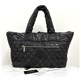 Chanel Padded Cocoon Tote Bag Black Black