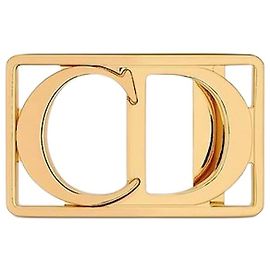Dior Fivela de cinto CD Icon em latão com acabamento dourado Dourado