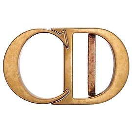 Dior Fivela de cinto CD Icon em latão com acabamento ouro antigo Dourado