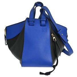 Loewe Hammock Leather Medium Blu