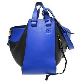 Loewe Hammock Leather Medium Azul