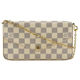 Louis Vuitton Pochette Felicie Damier Large Blanc