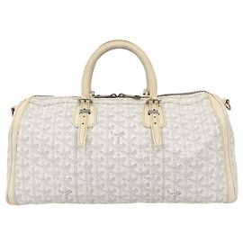 Goyard Croisiere Coated Canvas 40 Blanc