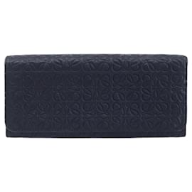 Loewe Anagram Leather Navy blue