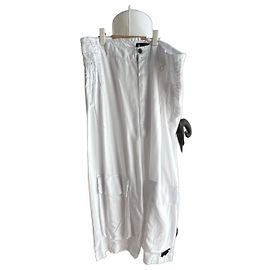 Munthe Plus Simonsen Pantalones Cargo Blancos de Algodón Plu Blanco