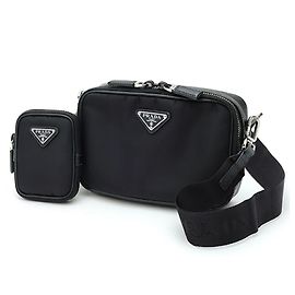 Sac Prada PRADA Brick Re-Nylon x Saffiano Leather Noir