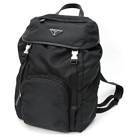 Mochila Prada de nylon preta Preto
