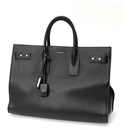 Saint Laurent Sac de Jour Thin Large Tote Bag Negro
