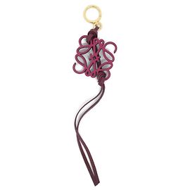 Charm per borsa Loewe C621232XDB Rosso Bordò