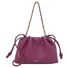 Bolsa Loewe Flamenco Medium Roxo