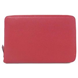 Hermès Hermes Azap Integral Long Wallet Red
