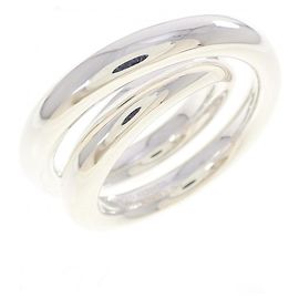 Hermès Hermes Vertige Band Ring Silvery