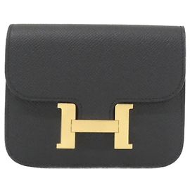 Hermès Hermes Constance Slim 082060CC Wallet Black