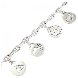 Pulsera con dije Hallmark Hermès Plata