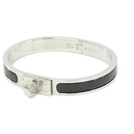 Hermès Pulsera Hermes Mini Click Kelly PM Charm Negro Plata