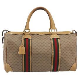 Gucci Boston Canvas Large Beige