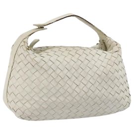 Sac à main BOTTEGA VENETA INTRECCIATO en cuir Blanc Or Auth bs36742 Blanc Doré