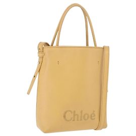 Chloé Sac à main Chloe en cuir beige Auth ka5661A Beige