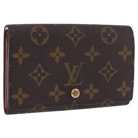 LOUIS VUITTON Monogram Porte Monnaie Billets Tresor Wallet M61730 Auth 194486A Monogramma