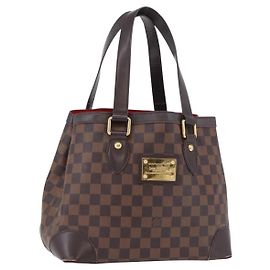 Sac Cabas LOUIS VUITTON Damier Ebene Hampstead PM N51205 LV Auth 195359 Damier ebène