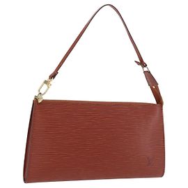 LOUIS VUITTON Epi Pochette Accessoires Accessory Pouch Brown M52983 Auth 194983A Brown