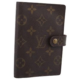 LOUIS VUITTON Monogram Agenda PM Day Planner Cover R20005 LV Auth 197115 Monogram