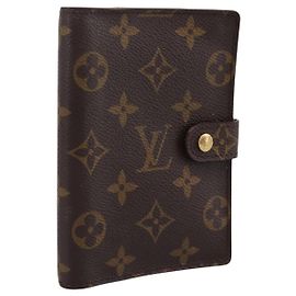 LOUIS VUITTON Monogram Agenda PM Day Planner Cover R20005 LV Auth 197122 Monograma