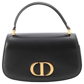 mala 30 Montaigne Avenue em couro de bezerro preto Dior Preto