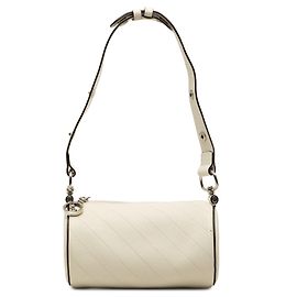Bolsa de Ombro Mini Blondie Gucci em Pele de Vitelo Branca Branco